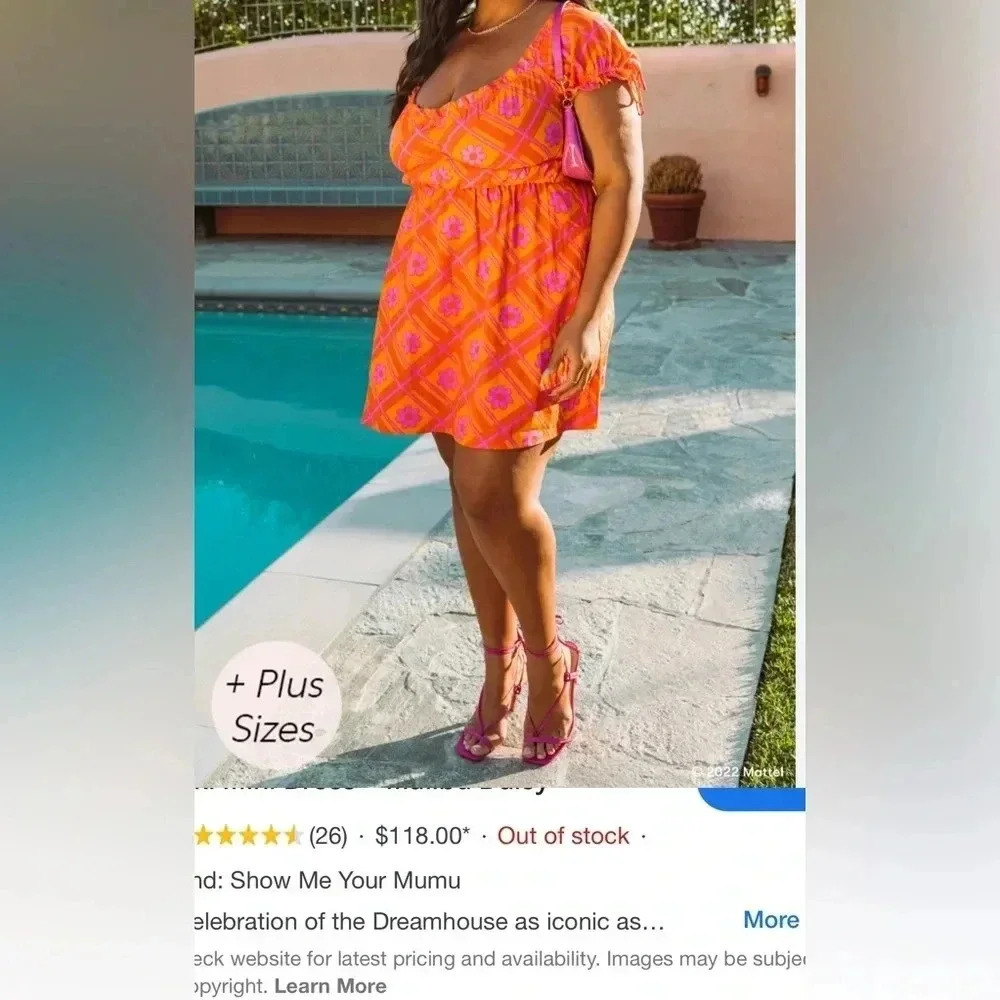 XXL Show Me Your MUMU BARBI DRESS